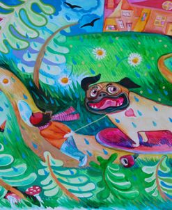 Pug In The Forest2
