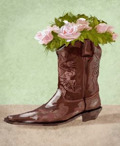 Boot And Flowers