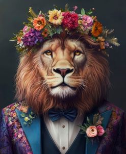 Lion In A Floral Jacket