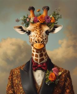 Giraffe In A Suit