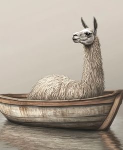 Llama In A Boat