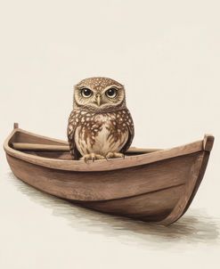 Owl In A Boat