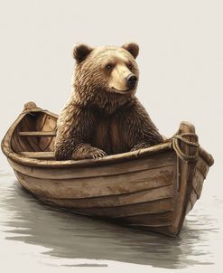 Bear In A Boat