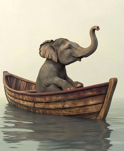 Elephant In A Boat
