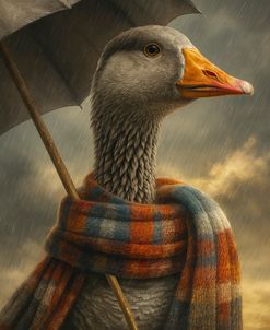 Goose In The Rain
