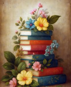 Books And Flowers