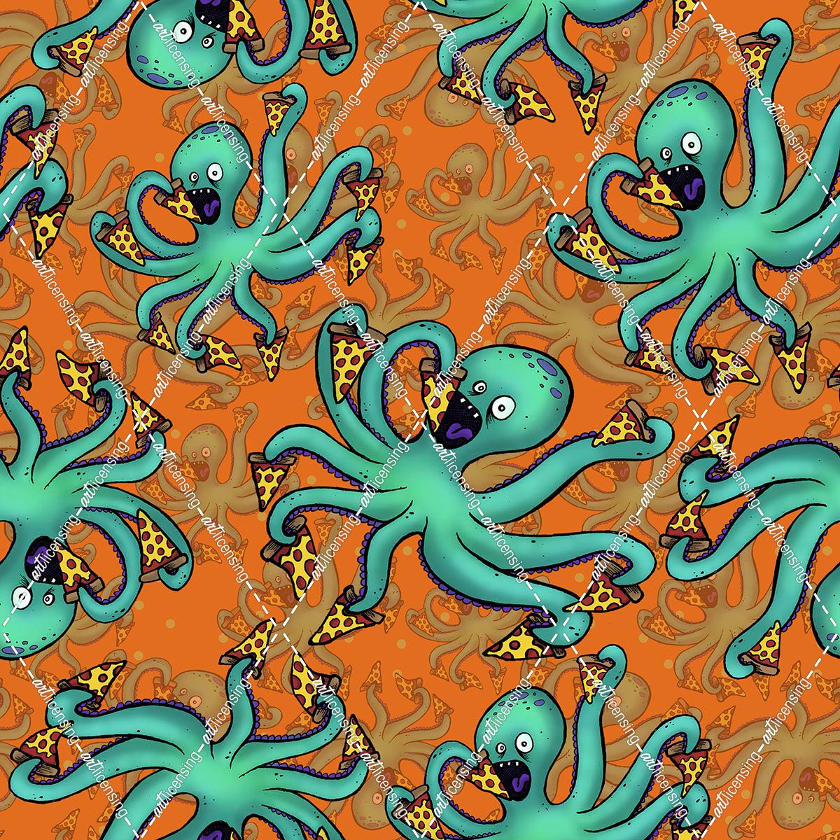 Octopus Pizza Pattern