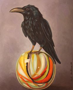 Crow On A Marble