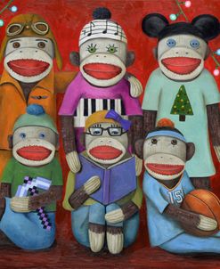 Sock Doll Family Portrait