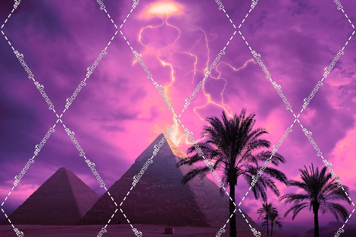 Lightning Pyramid Sky