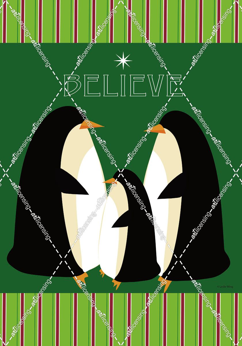 I Believe Penguins Flag