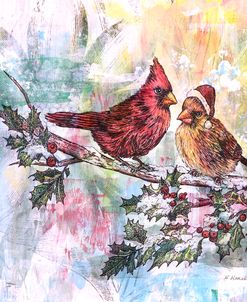 Snowy Cardinals