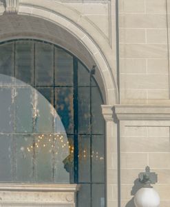 Glass and Gold Arched Building