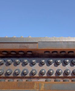 Blue Sky Rust Orange