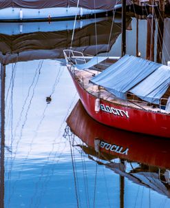 Red Sail Boat