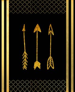 Black & Gold – Feathered Fashion Arrow
