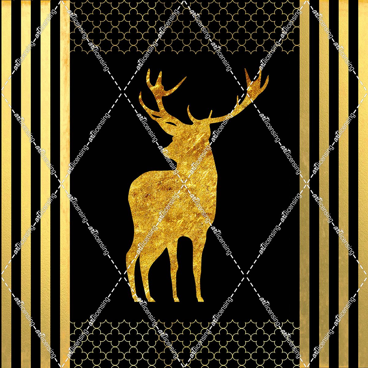 Black & Gold – Feathered Fashion Stag
