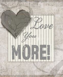 Decortive Pattern Love You More