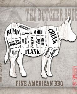 American Butcher Shop Cow