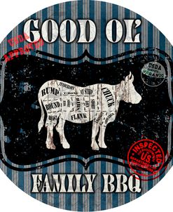 Good Ol’ Family BBQ Round Cow