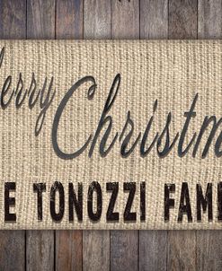 Personalized Christmas Sign V13