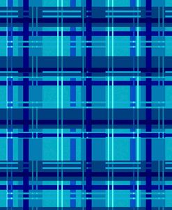 Minimalist Blue Plaid Design 05
