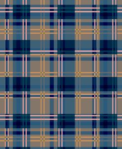 Minimalist Blue Plaid Design 07