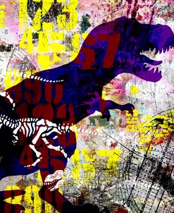 Painted Dino 02 Grunge