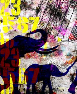 Painted Elephant 1_Grunge