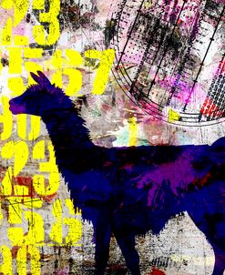 Painted Llama 1_Grunge