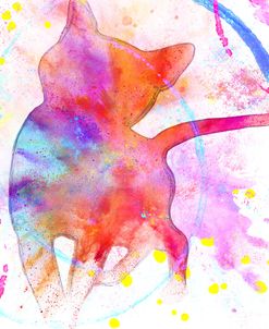 Painted Pink Cat