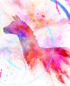 Painted Pink Llama