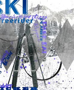 Extreme Skier Word Collage