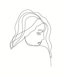 Line Lady Portrait 3