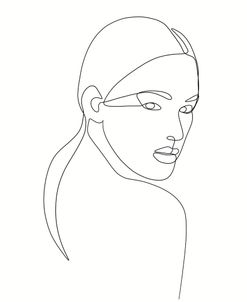 Line Lady Portrait 2