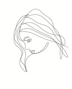 Line Lady Portrait 4