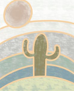 Hazed Cactus Sunset
