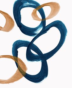 Blue And Gold Circles 2