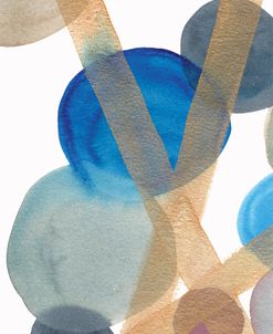 Blue Circles And Gold Lines 1