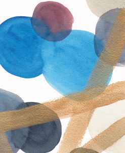 Blue Circles And Gold Lines 3