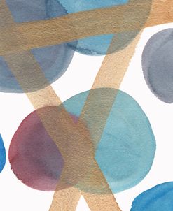 Blue Circles And Gold Lines 4