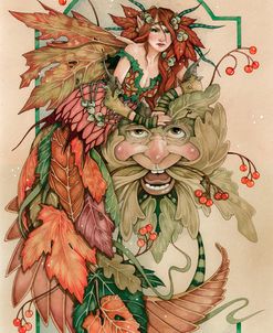 Lady Autumn And The Green Man