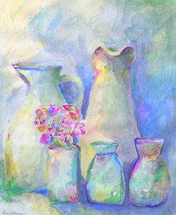 Homage To Morandi With Flowers