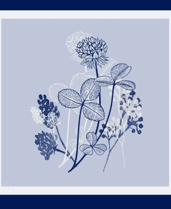Blue And White Botanical