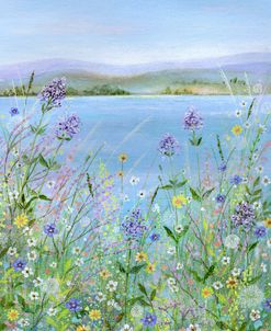 Lake and Wildflowers