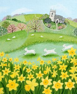 Lambs and Daffodils