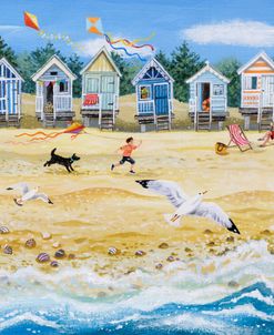 Beach Huts And Kites
