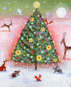 Christmas Tree with Woodland Animals
