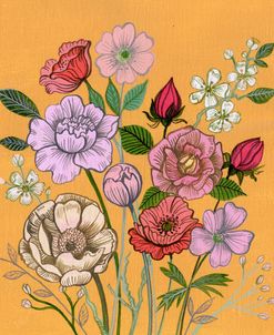 Vintage Roses and Poppies