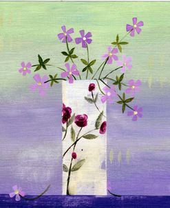 Vase of Purple Flowers